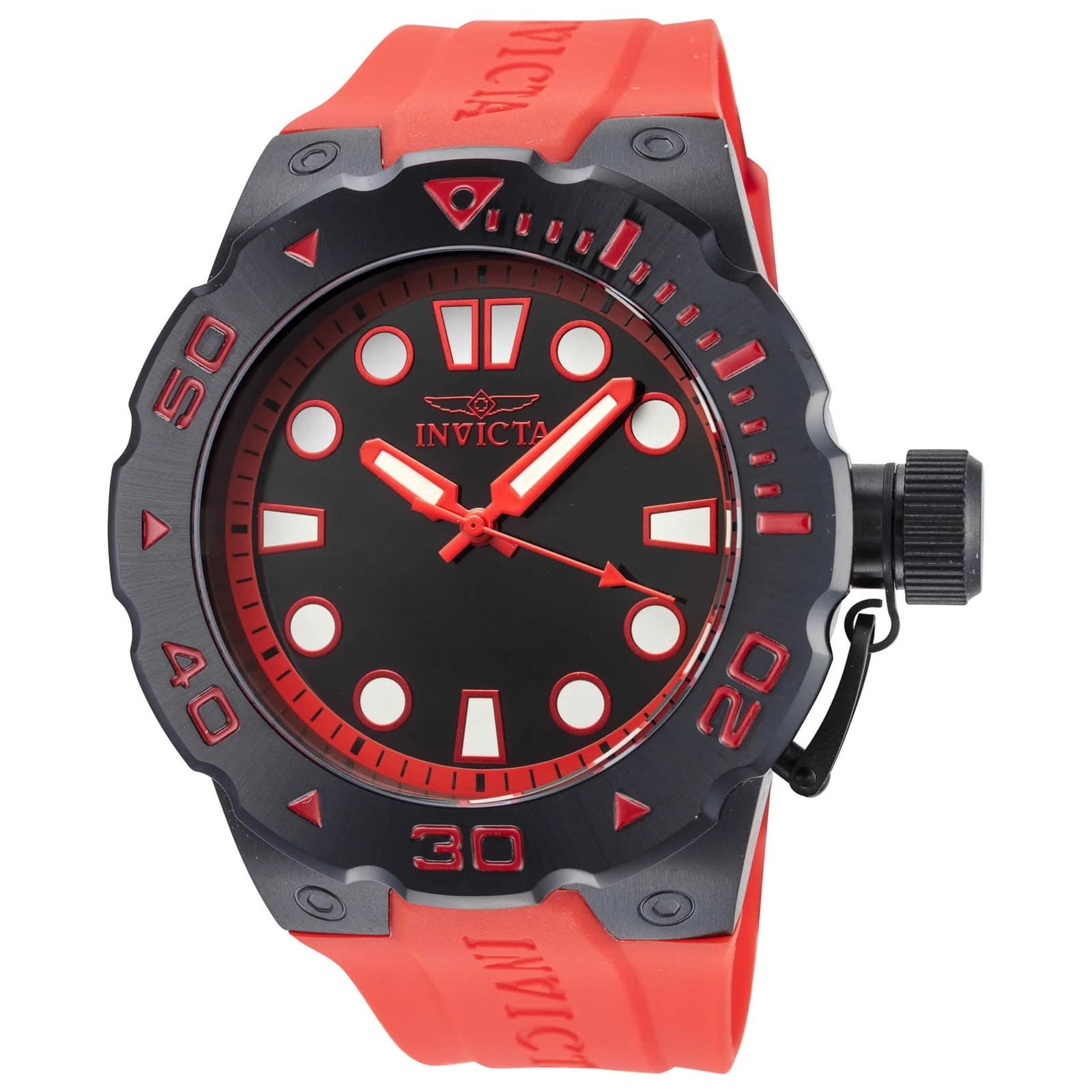 Invicta Pro Diver Scuba con correa roja